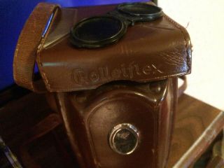 Vintage Rolleiflex Camera 1:3.  5 f - 75mm Carl Zeiss with case cover lens & manuals 9
