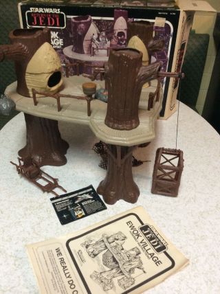 Star Wars Ewok Village 1983 Rotj Return Of The Jedi Vintage W/ Box Kenner