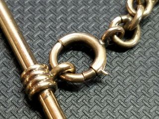 VINTAGE / ANTIQUE SOLID 10k YELLOW GOLD POCKET WATCH CHAIN Fob 3 