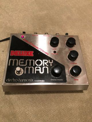 Vintage Electro Harmonix Deluxe Memory Man Echo/delay Effect Pedal Big Box Usa