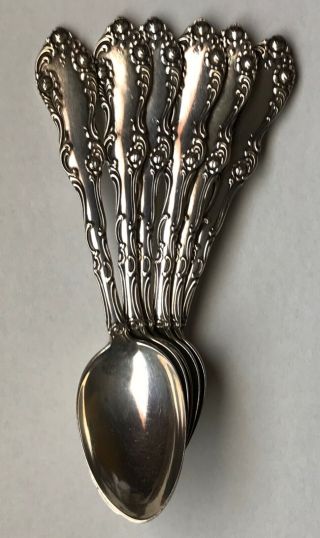 6 Towle Sterling Silver Old English Teaspoons Spoons 5 5/8 " Long 140 Grams Total