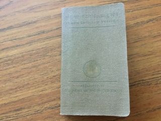 World War 2 Wwii Catholic Testament Fdr War Bible For Soldiers Pocket Size