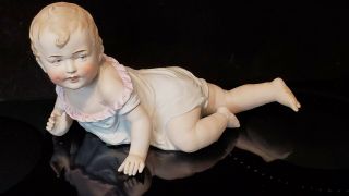 Rare Antique Gebruder Heubach Germany Bisque Piano Baby Doll 436