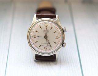 Signal 1 Mchz Kirova Alarm 1950 Years Ussr Vintage Mechanical Watch Servised Run