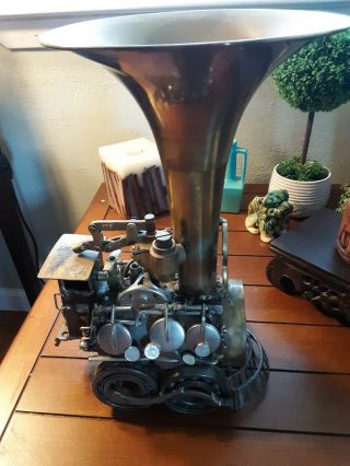 Vintage Sonny Dalton Metal Train Locomotive Sculpture Steampunk Art