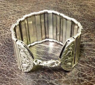 Vintage Sterling Silver Ladies Cuff Bracelet