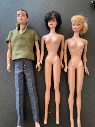 Vintage Barbie Ken Doll Midge / Case Clothing Accessories Japan 1958