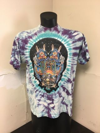 Vintage Grateful Dead Tie Dye T Shirt Sz Large Drums N Space 1991