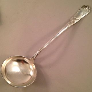 French 13” Silver Plated Ladle Acanthus & Shell Motif
