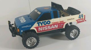 Vintage Tyco R/c Turbo 4wd Nissan Truck Radio Controlled Made By Taiyo In Japan