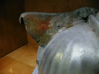 Vintage Antique Cairns & Bros.  Aluminum Fireman Fire Fighter Helmet 2
