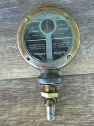 Vintage Boyce Motometer Radiator Cap Universal York Usa Rare Hood Ornament