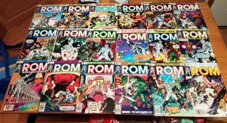 Vintage Marvel Comics Rom 1 - 75 & 1 - 4 Annuals Complete Run