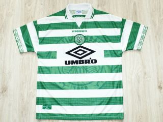 Authentic Vintage Umbro Celtic Glasgow 1997/99 Home Shirt Cond Size Xl