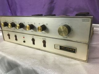 Fisher X - 100 - C Stereo Vintage Tube Amplifier Amp Powers Up But Needs Work 3