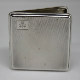 Solid Silver Art Deco Cigarette Case Birmingham 1931 Mappin & Webb 100g