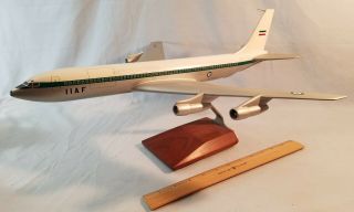 Vintage 60 Yr Old Boeing 707 Imperial Iran Air Force Large Desk Promo Jet $326