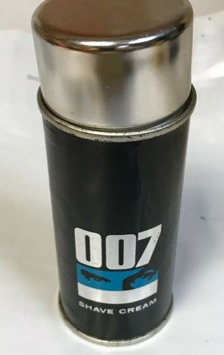 Vintage 007 James Bond Shave Cream 6 1/4oz.  Can Colgate Palmolive Deco Rare Htf