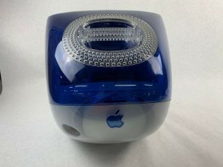 Vintage Apple iMac G3 Blueberry 400MHz CPU 64MB RAM 10GB HDD MacOS10.  0.  3 BURN IN 5