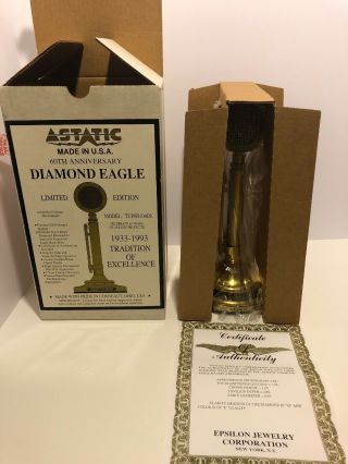 Astatic Rare Diamond Eagle Microphone Low S/n 593 In Open Box