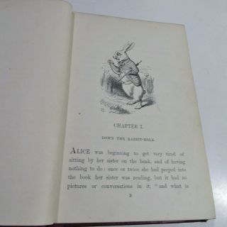 ALICE ' S ADVENTURES IN WONDERLAND/ 1875/RARE 1st Edition/42 ILLUS by JOHN TENNIEL 10