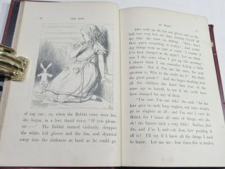 ALICE ' S ADVENTURES IN WONDERLAND/ 1875/RARE 1st Edition/42 ILLUS by JOHN TENNIEL 12