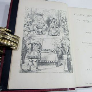 ALICE ' S ADVENTURES IN WONDERLAND/ 1875/RARE 1st Edition/42 ILLUS by JOHN TENNIEL 6