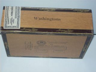 Vintage la flor de garcia y vega washingtons Wooden Cigar Box series 1953 2
