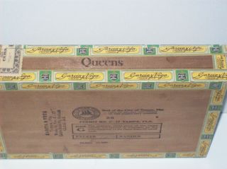 Vintage garcia y vega tampa Wooden Cigar Box florida series 1953 2