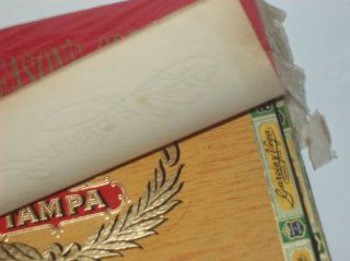 Vintage garcia y vega tampa Wooden Cigar Box florida series 1953 4