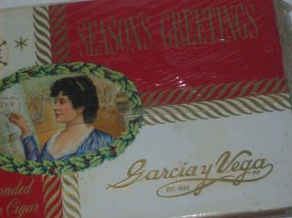 Vintage garcia y vega tampa Wooden Cigar Box florida series 1953 5