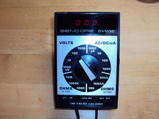 Sencore Dvm35 With Hp200 High Voltage Probe Digital Multimeter Vintage