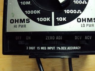 SENCORE DVM35 with HP200 high voltage probe digital multimeter vintage 8