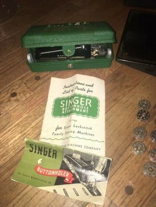 1951 Vintage Singer Centennial Model 221 - 1 sewing machine case/bonus 4