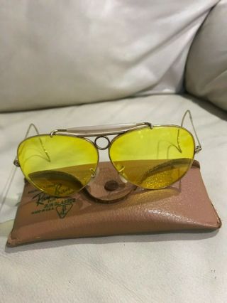 Ray Ban B&l Shooter Sunglasses 1/10 12k Gold Filled Vintage 62mm