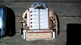 Vintage,  Seeburg 100 Wall O Matic Jukebox with Key 11