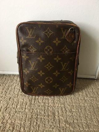 Auth Louis Vuitton Vintage Shoulder Bag Purse Monogram Brown No Shoulder Strap