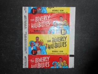 1963 Beverly Hillbillies Card Wrapper Topps (rare 1cent Version)
