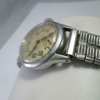 Vintage WWII U.  S.  ARMY MILITARY WALTHAM 17J 6/0 - B WRIST WATCH 3