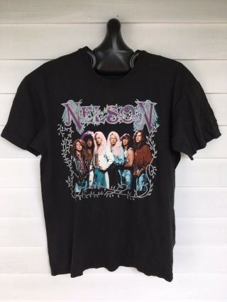 Vintage 1990 Nelson Tour Concert T Shirt Size Xl Made In Usa Hanes