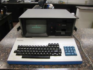 Vintage Portable Kaypro Ii Computer With Power Cord And Keyboard Cable