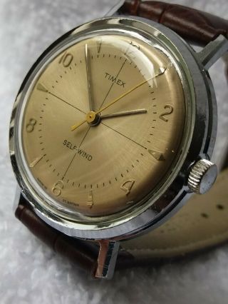 vintage pristine 1960 ' s MADE IN SCOTLAND Timex Automatic watch 2
