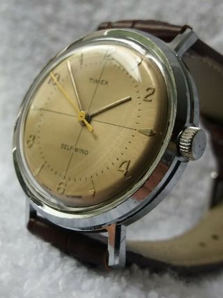 vintage pristine 1960 ' s MADE IN SCOTLAND Timex Automatic watch 3