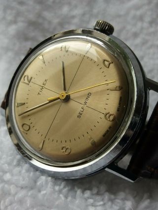 vintage pristine 1960 ' s MADE IN SCOTLAND Timex Automatic watch 4