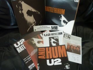 U2 Rattle And Hum Ultra Rare Spanish Promo Vinyl Lp Box 5i 303400 Folder Box