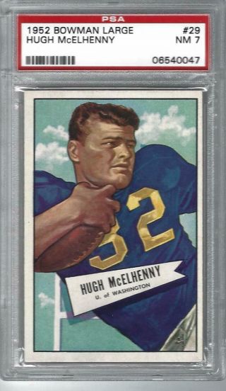 1952 Hugh Mcelhenny Bowman 29 (large) Psa 7 49ers Rare Beauty