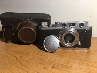 Vintage Leitz No.  271626 Leica 1935 Drp With Case Read