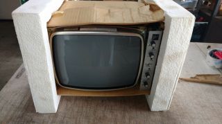 Vintage Ball Screen Monitor For Ge General Electric Vintage Television Tv Te120