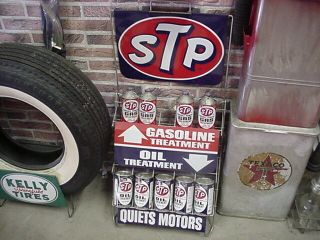 Stp Oil And Gas Rack Rare Complete And Ready To Display In A Mancave Or Station