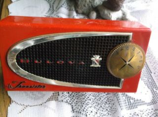 Vintage Retro 1950s Bulova Transistor Radio Model 620 Great